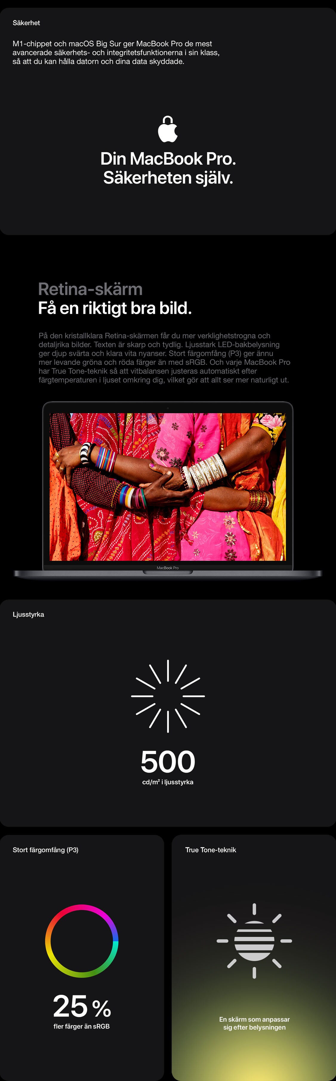MacBook Pro 13 tum. Nu med Apple M1-chippet